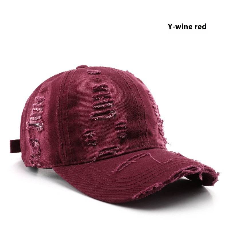 Retro Pure Color Washed Baseball Cap - Stylish UV Protection & Comfort - Buy Center