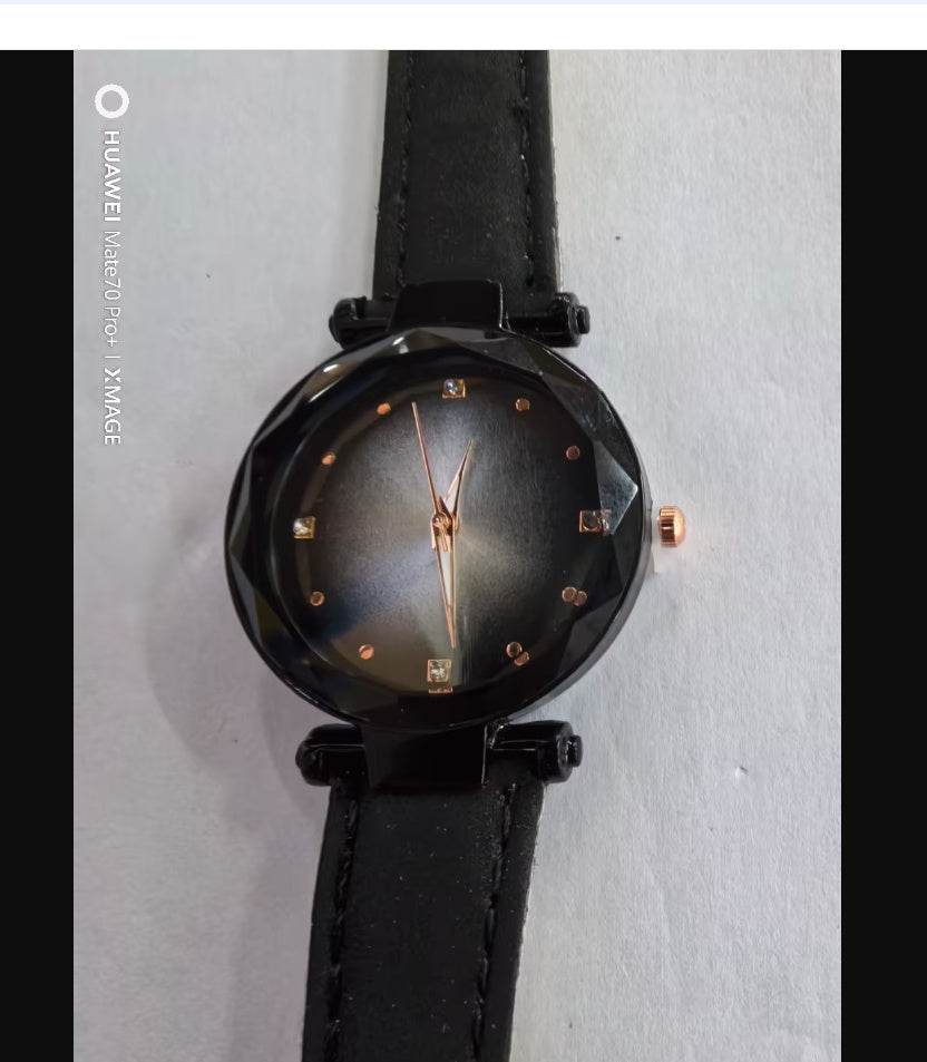 Buycenter Rose Gold Diamond Women’s Watch - Waterproof Magnet Strap - Buy Center