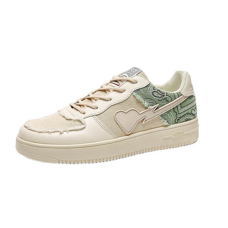 Stylish All-Match College Cashew Flower Shoes - Trendy Vulcanized Comfort - Buy Center