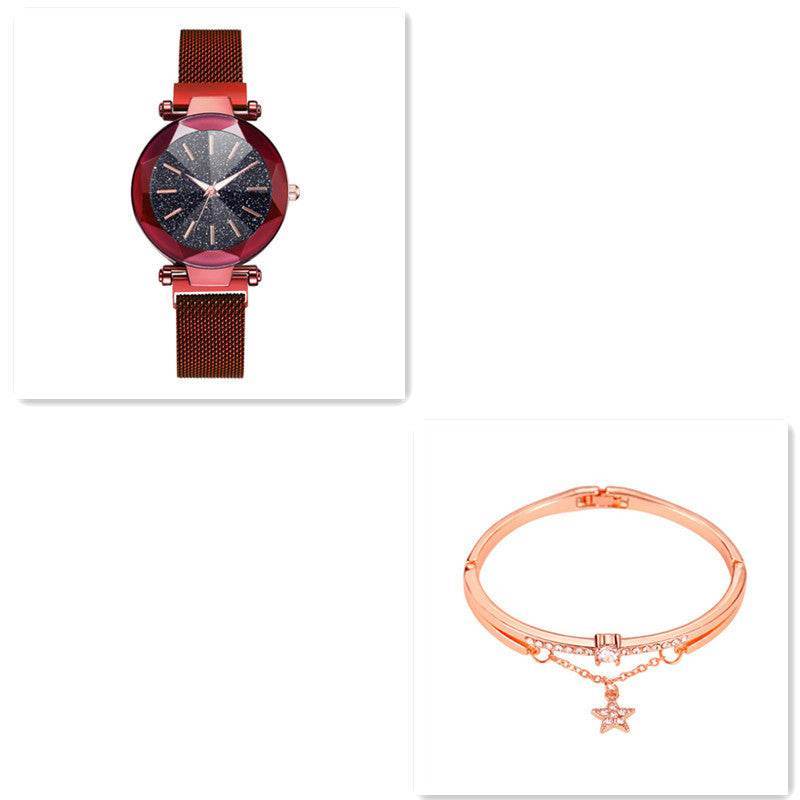 Buycenter Star Watch - Fashion Quartz Stainless Steel with 2 Bracelets - Buy Center