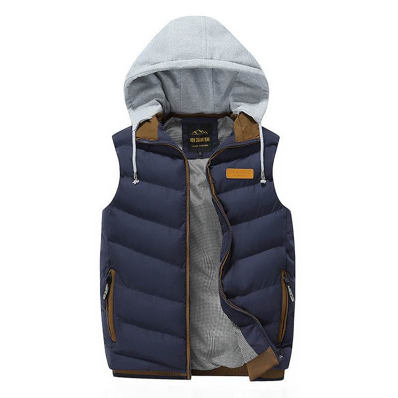 Buycenter Casual Hooded Vest - Mousse Cotton, Stylish & Comfortable - Buy Center