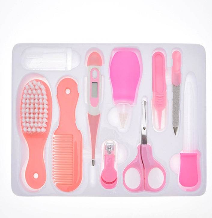 10-Piece Baby Care Set - Thermometer, Grooming Tools for New Parents - Buy Center