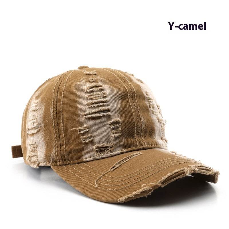 Retro Pure Color Washed Baseball Cap - Stylish UV Protection & Comfort - Buy Center