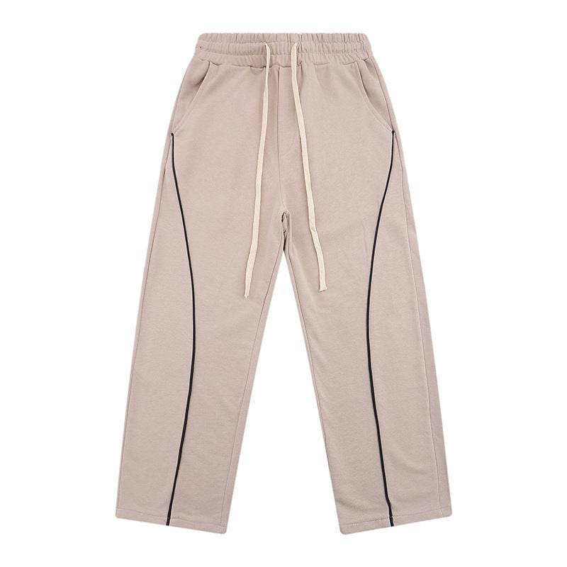 Fall-Winter Velvet Knit Sweater & Straight Slacks - Cozy Sports Style - Buy Center