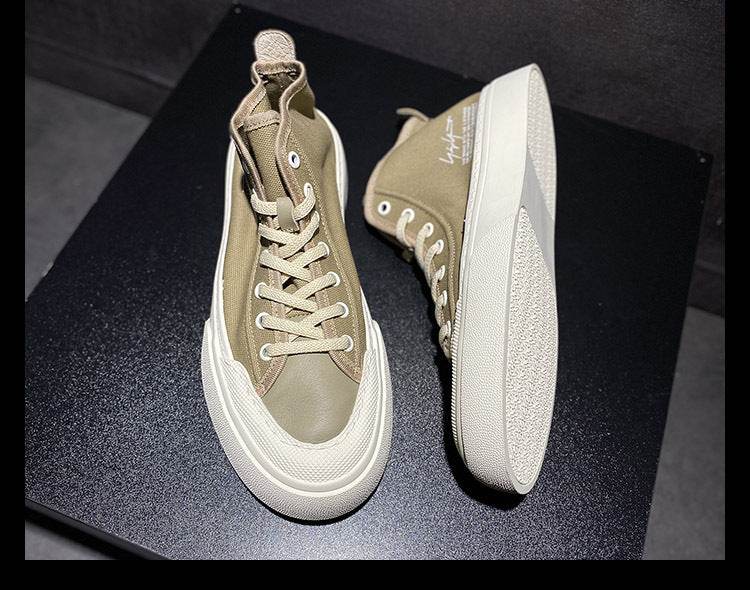 Men's Breathable Casual Sneakers - Stylish Lace-Up Vulcanize Shoes - Buy Center