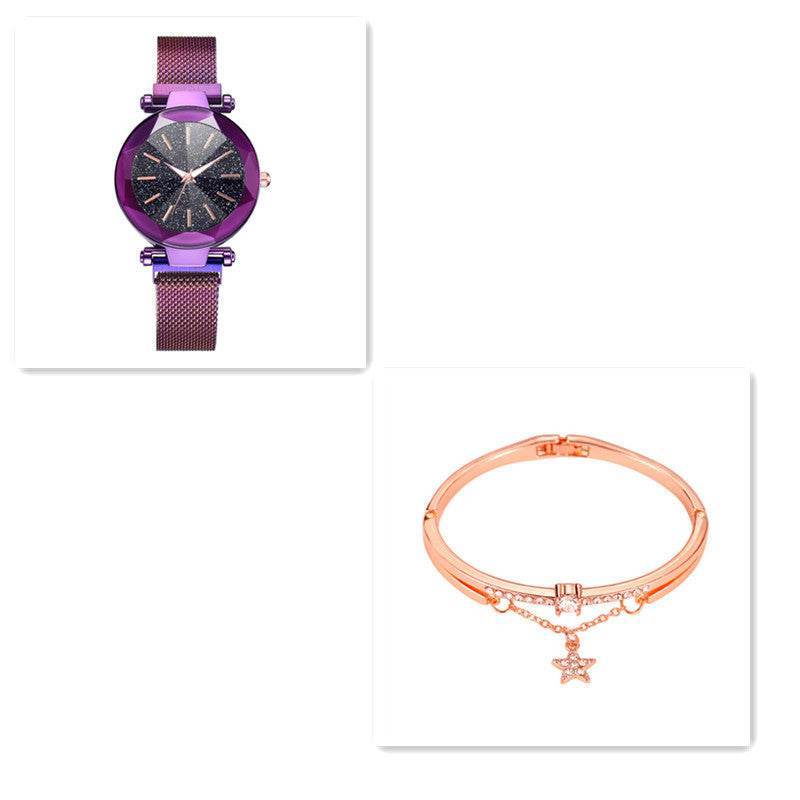 Buycenter Star Watch - Fashion Quartz Stainless Steel with 2 Bracelets - Buy Center