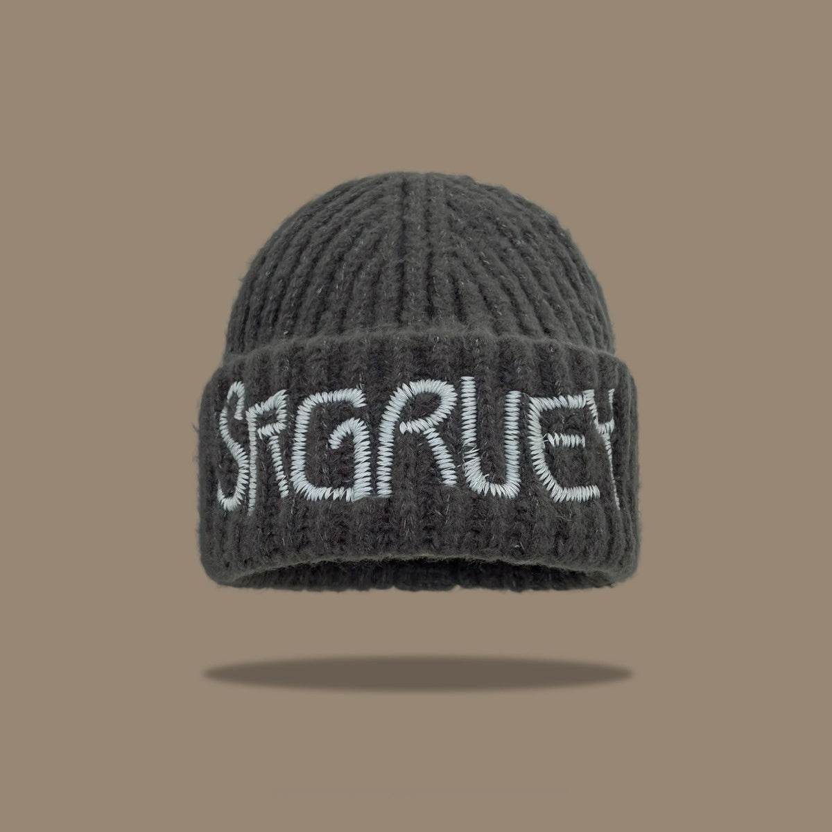 Korean Fashion Wool Hat - Trendy Lettered Design for Winter Style - Buy Center