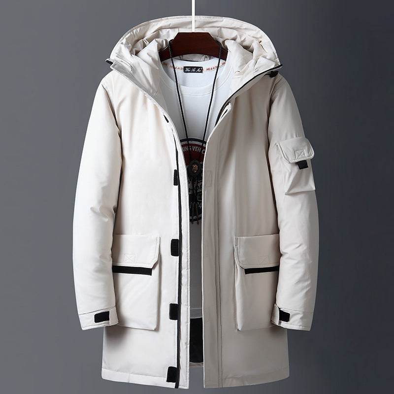 Men's Hooded Warm Down Jacket - Lightweight, Stylish, and Cozy - Buy Center