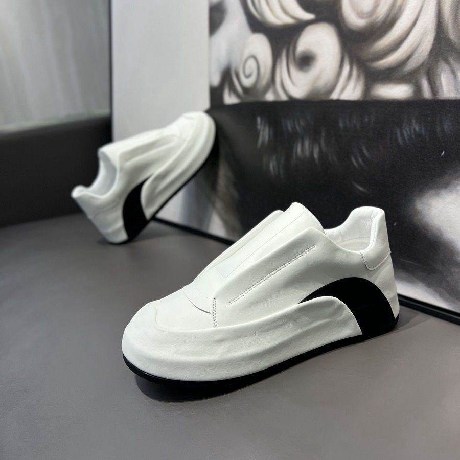 Genuine Leather Slip-On Casual Running Shoes - Breathable & Stylish Comfort - Buy Center