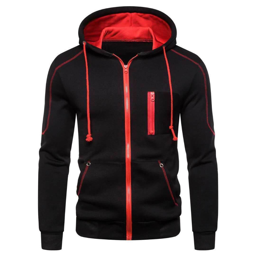 Buycenter Men's Zipper Sweater - Casual Long Sleeve for Spring & Autumn - Buy Center