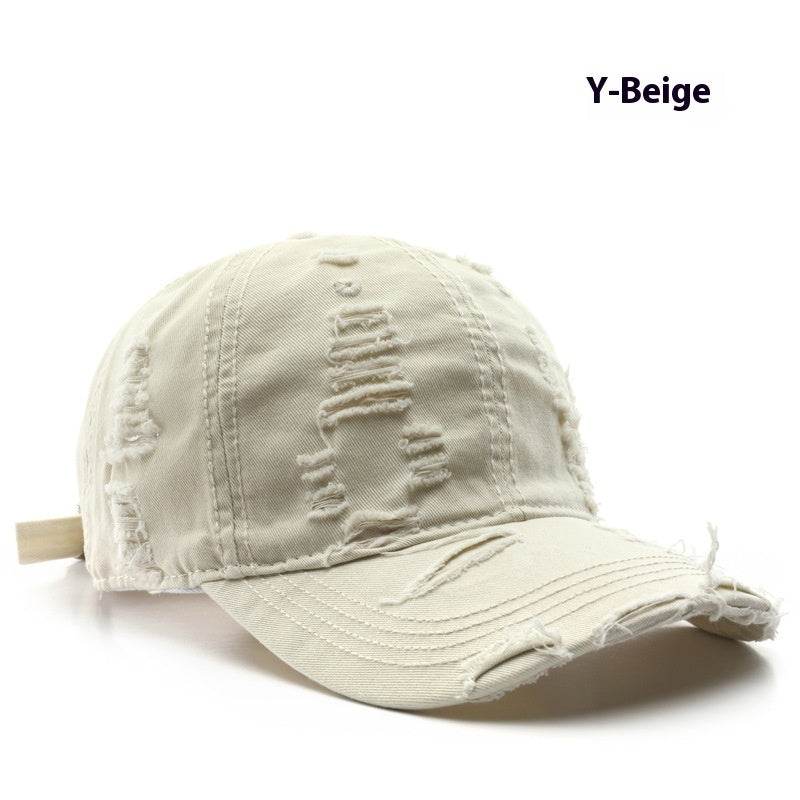 Retro Pure Color Washed Baseball Cap - Stylish UV Protection & Comfort - Buy Center
