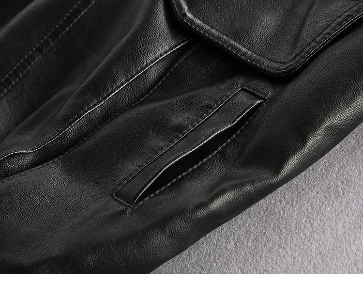 European American Trendy Loose Fit Leather Jacket - Stylish & Comfortable - Buy Center