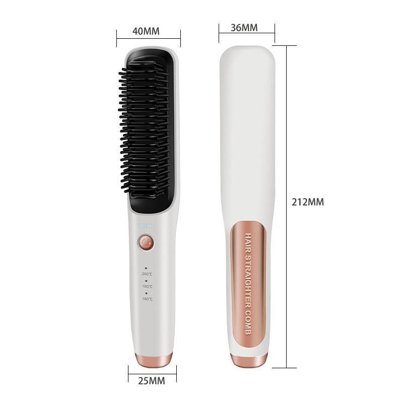 Dual-Use Wireless Straight Comb - Curler & Straightener in 5 Colors - Buy Center