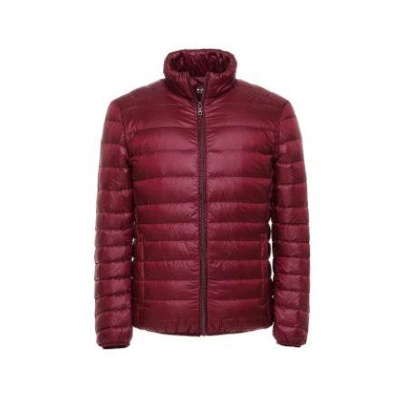 Buycenter Men's Light Down Jacket - Warm Stand Collar Winter Style - Buy Center