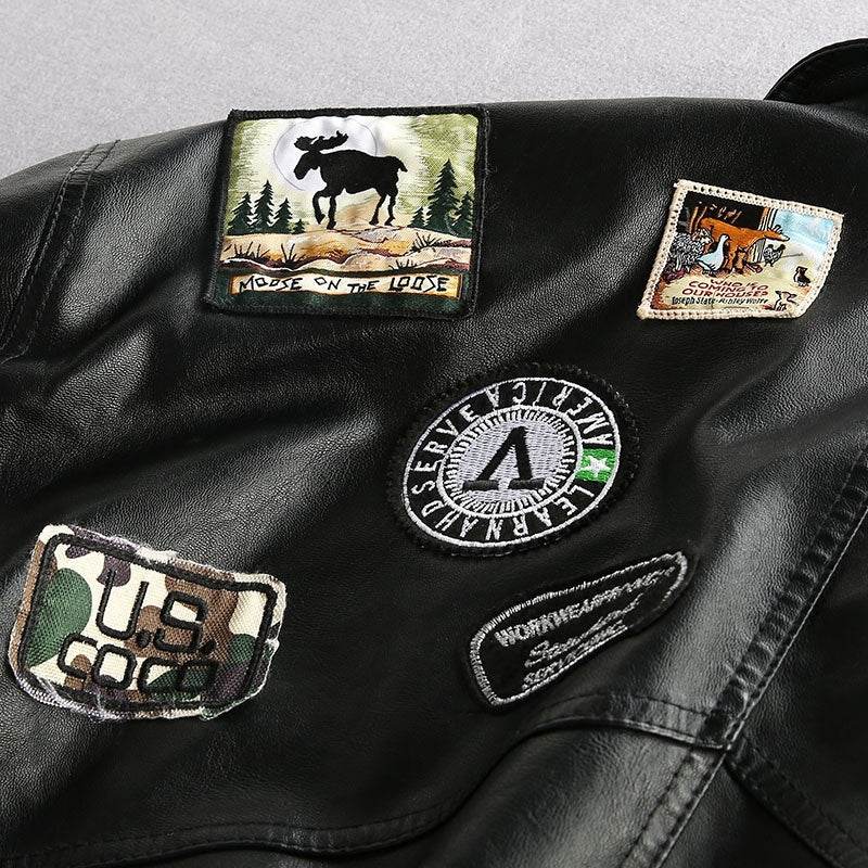 European American Trendy Loose Fit Leather Jacket - Stylish & Comfortable - Buy Center