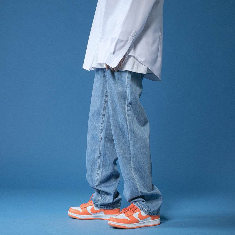 Men's Loose Straight Leg Jeans - Comfortable Denim for Every Occasion - Buy Center