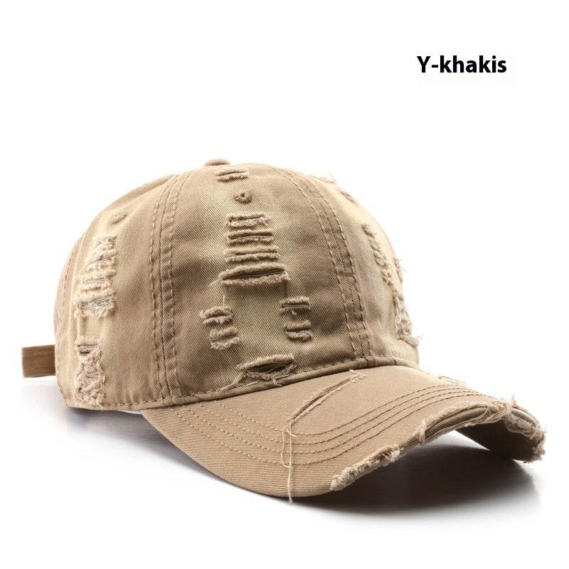 Retro Pure Color Washed Baseball Cap - Stylish UV Protection & Comfort - Buy Center