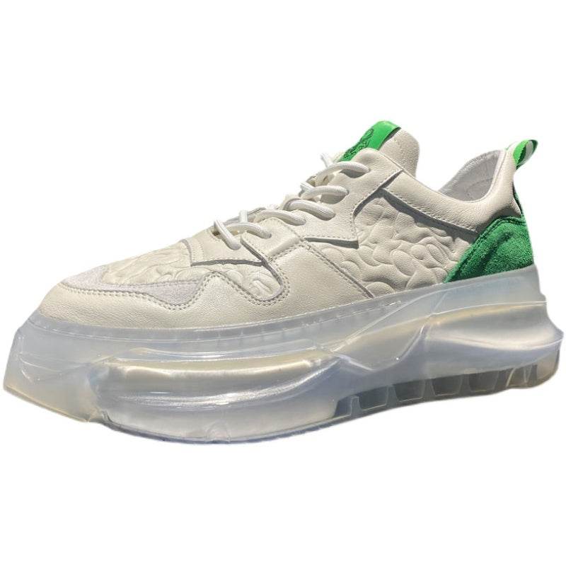 Men's Air Cushion Sneakers - Breathable Lace-Up Shoes in Multiple Colors - Buy Center