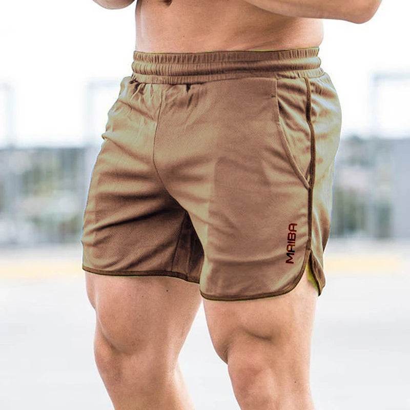 YOSHINEE Men's Fitness Bodybuilding Shorts - Quick Dry, Breathable Mesh - Buy Center