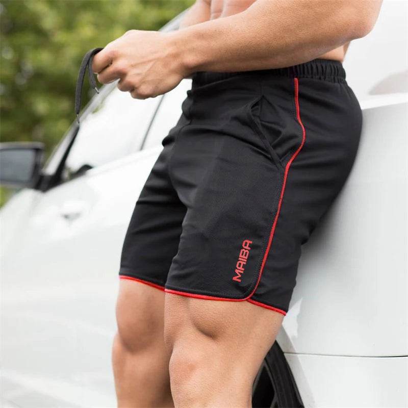 YOSHINEE Men's Fitness Bodybuilding Shorts - Quick Dry, Breathable Mesh - Buy Center