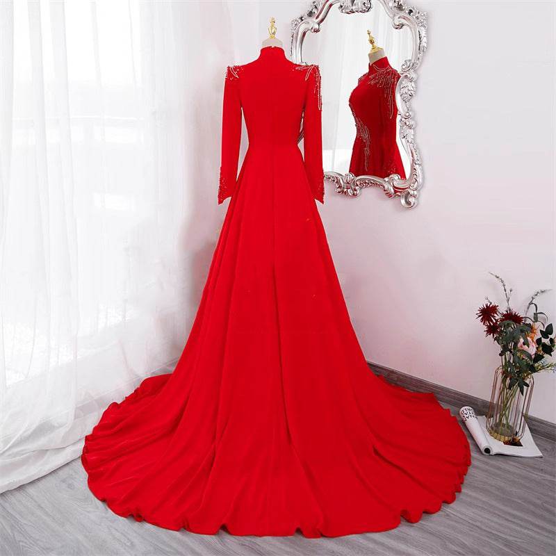 Elegant Long Sleeve Party Dress - Stylish Evening Wear for Women - Buy Center