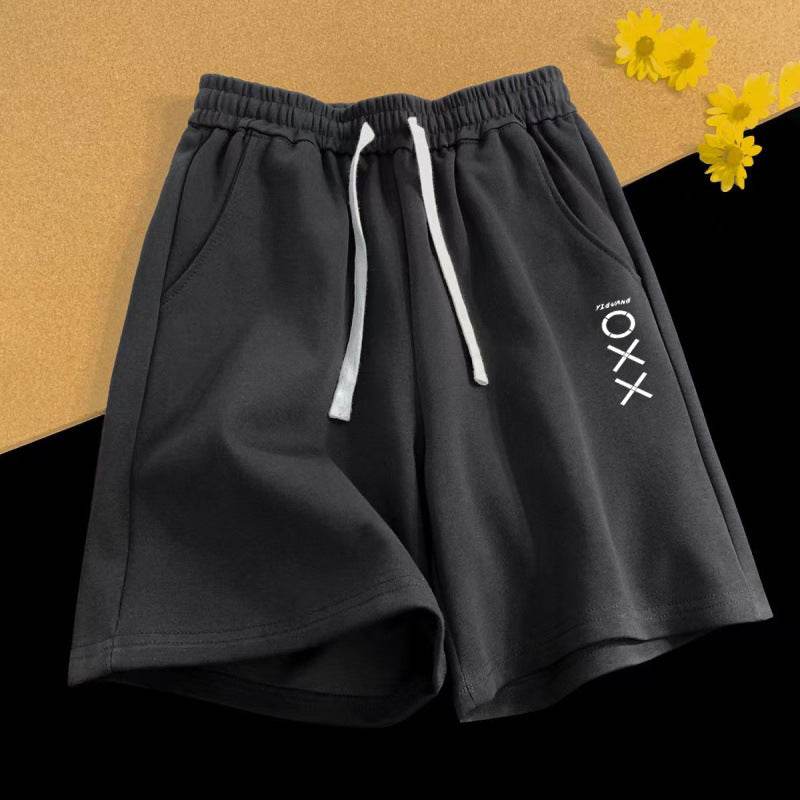 Buycenter Vintage Letter Print Loose Summer Shorts for Men - Stylish & Comfortable - Buy Center