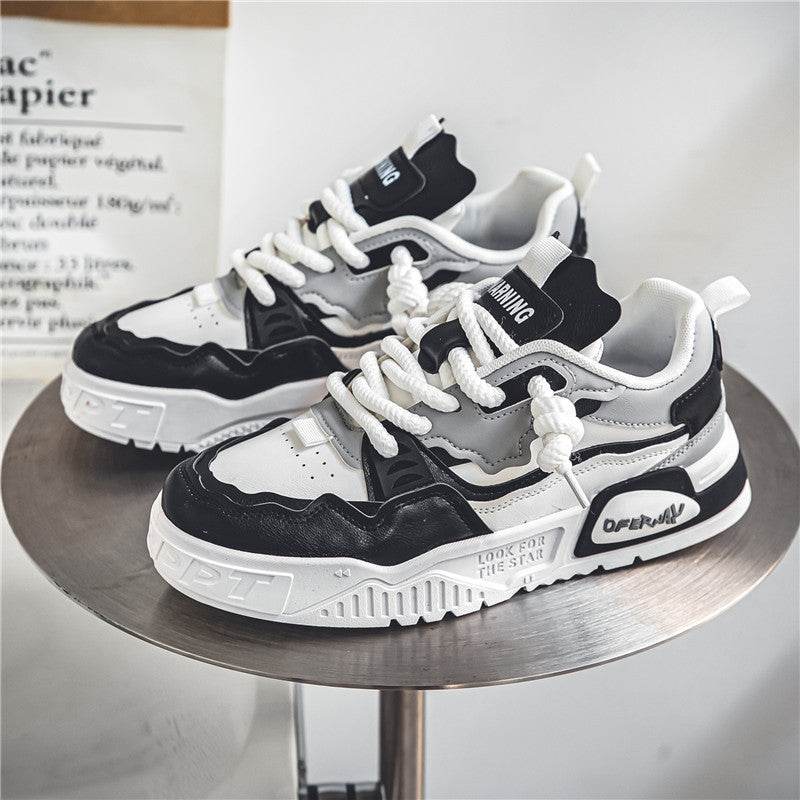 Stylish Men's Platform Sneakers - Breathable Mesh, Trendy Casual Wear - Buy Center