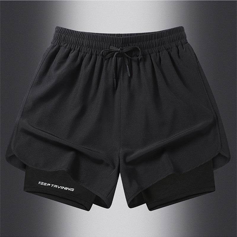 Buycenter Men's Quick-Drying Training Shorts - Liner, High Waist Options - Buy Center