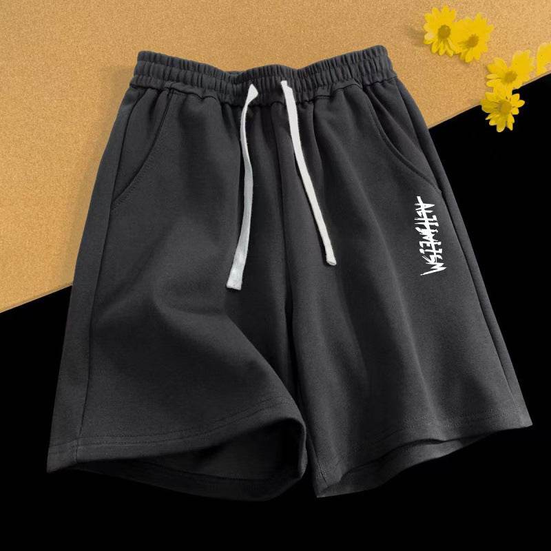 Buycenter Vintage Letter Print Loose Summer Shorts for Men - Stylish & Comfortable - Buy Center