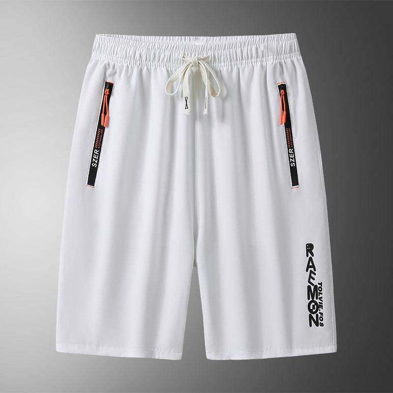 Buycenter Men's Loose Fifth Pants - Breathable Micro-Elastic Casual Wear - Buy Center