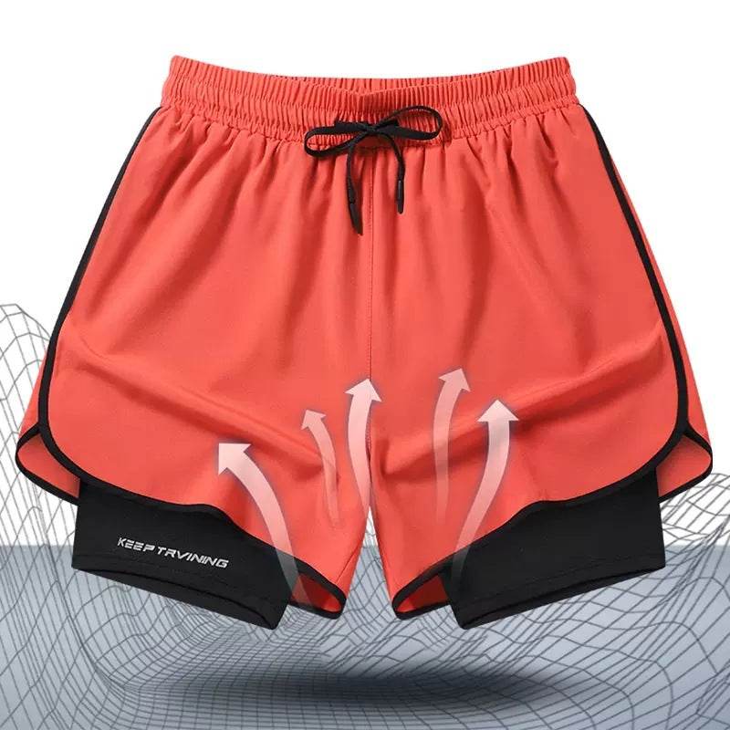 Buycenter Men's Quick-Drying Training Shorts - Liner, High Waist Options - Buy Center