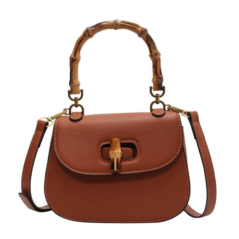Buycenter Women's Portable Bamboo Shoulder Bag - Urban Simplicity Style - Buy Center