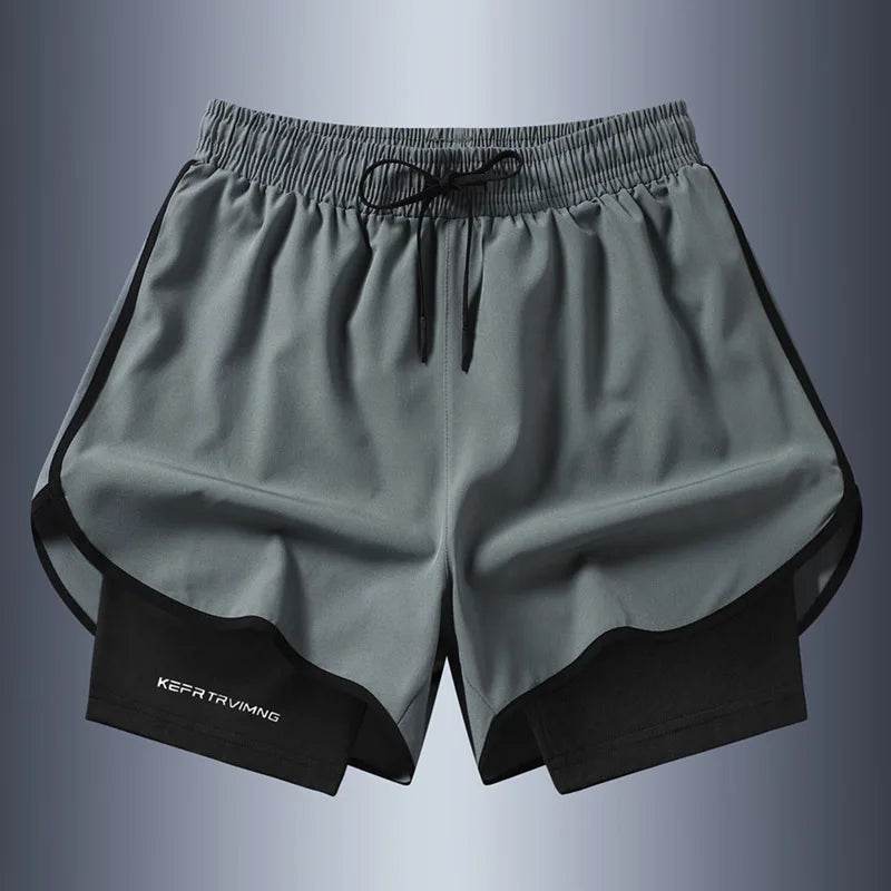 Men's Summer Casual Shorts - Anti-Exposure Double-Layer Running Pants - Buy Center