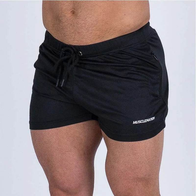 YOSHINEE Men's Quick Dry Shorts - Elastic Waist & Zipper Pockets for Summer - Buy Center