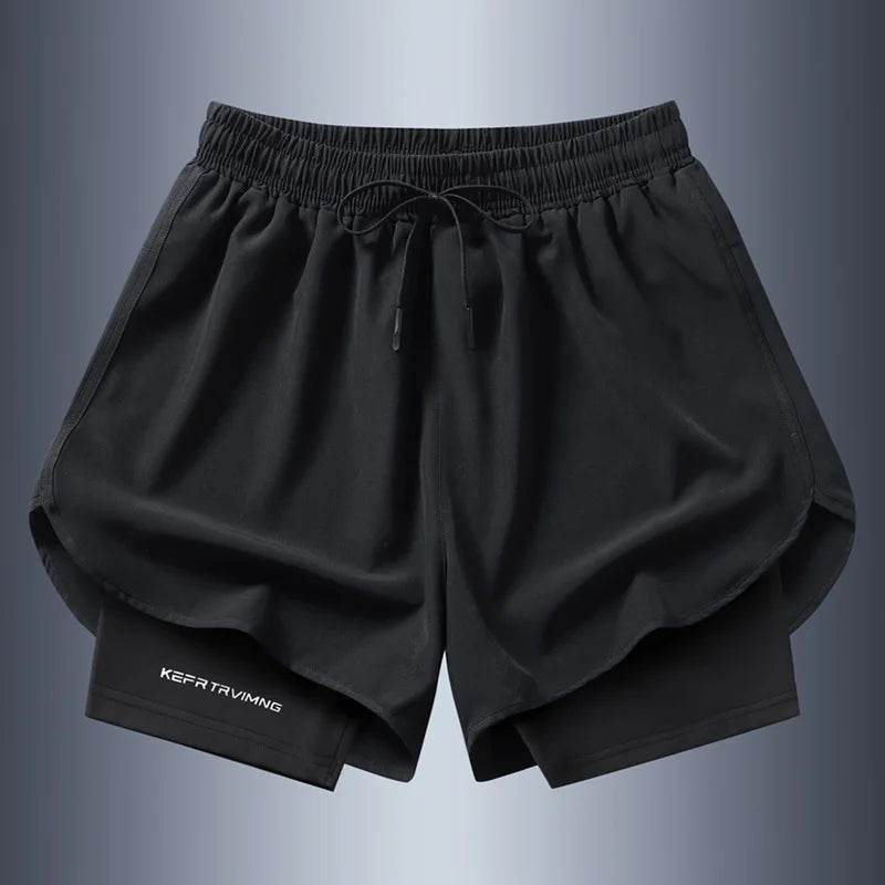 Men's Summer Casual Shorts - Anti-Exposure Double-Layer Running Pants - Buy Center