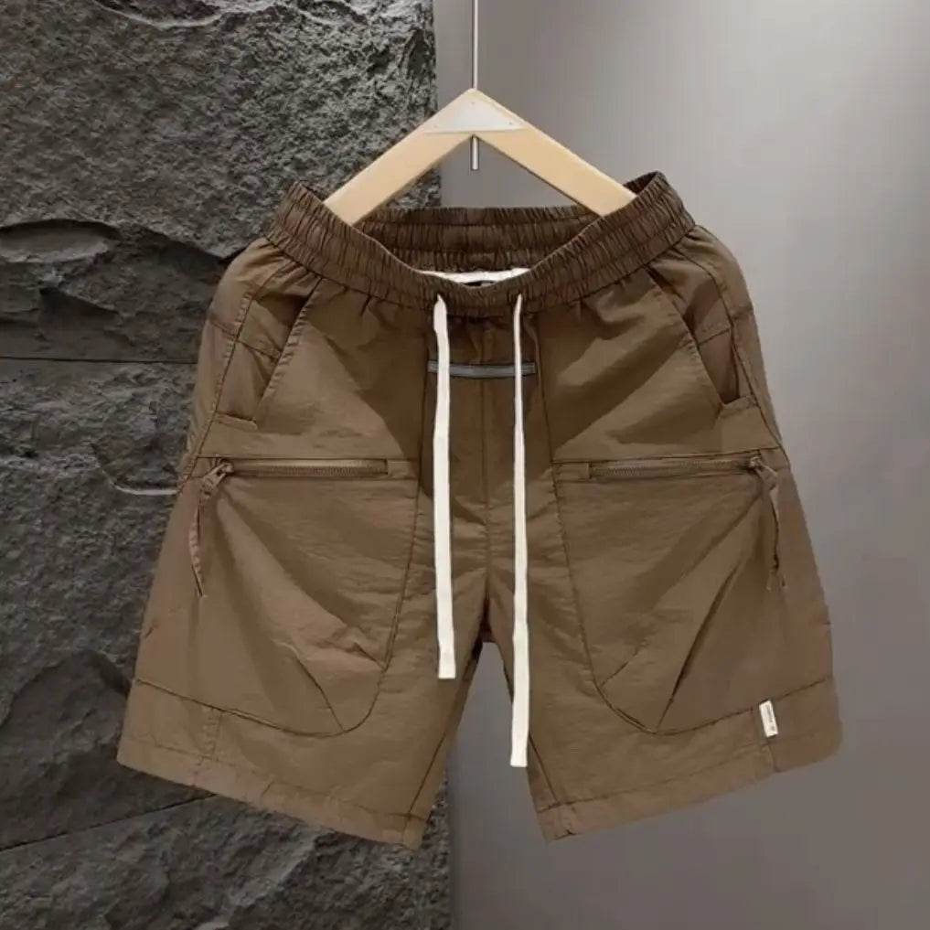 Casual Men's Summer Loose Shorts - Quick Drying, Solid Color Style - Buy Center