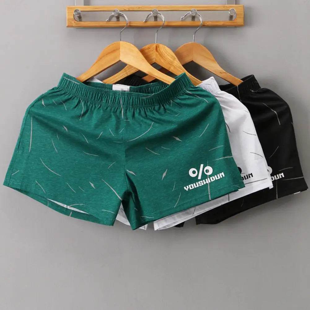 Comfortable Men's Home Lounge Pants - Soft Breathable Boxer Shorts - Buy Center