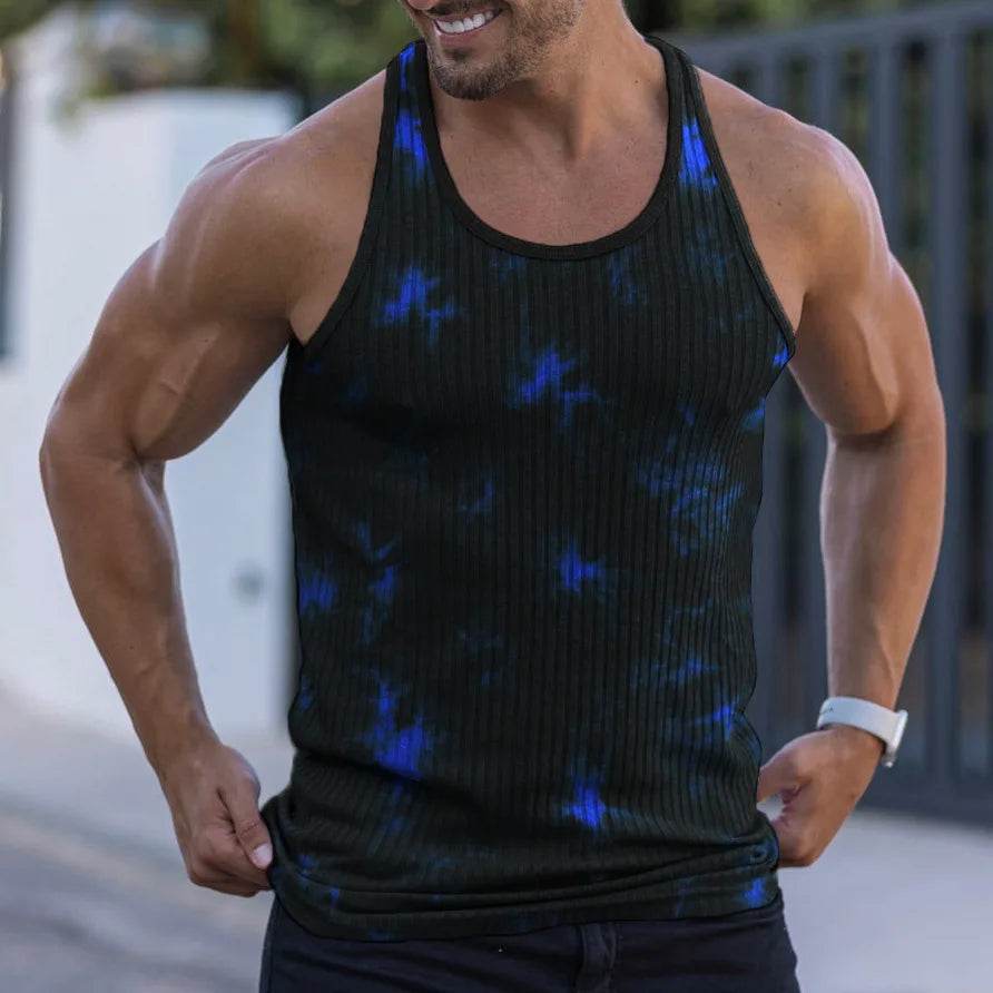 Men's Summer Knit Fitness Vest - Breathable Casual I-Back Design - Buy Center