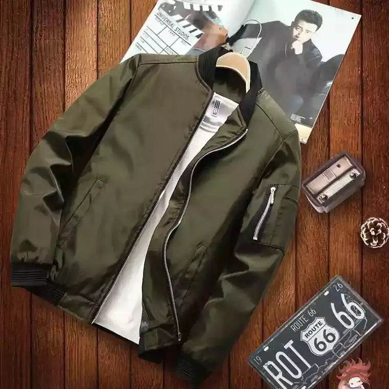 DIMUSI Men's Lightweight Bomber Jacket - Casual Windbreaker with Pockets - Buy Center