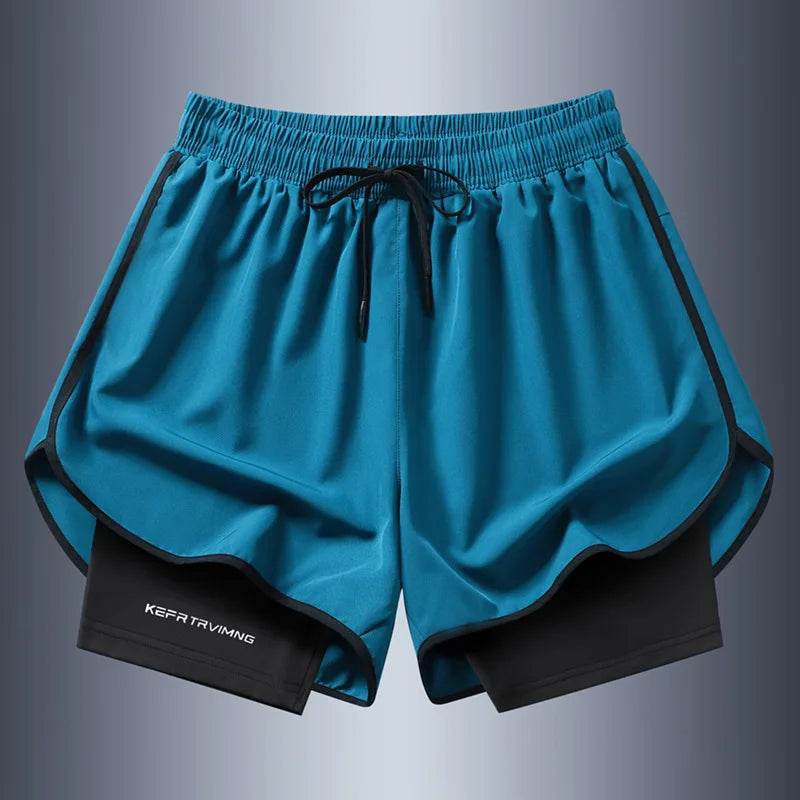Men's Summer Casual Shorts - Anti-Exposure Double-Layer Running Pants - Buy Center