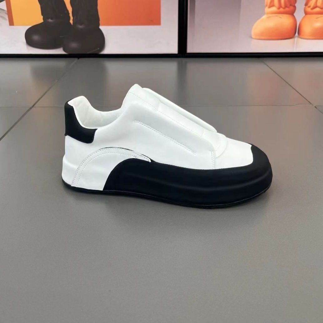 Genuine Leather Slip-On Casual Running Shoes - Breathable & Stylish Comfort - Buy Center