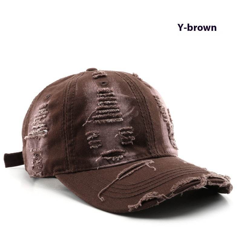 Retro Pure Color Washed Baseball Cap - Stylish UV Protection & Comfort - Buy Center