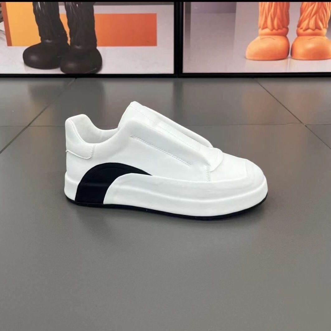 Genuine Leather Slip-On Casual Running Shoes - Breathable & Stylish Comfort - Buy Center