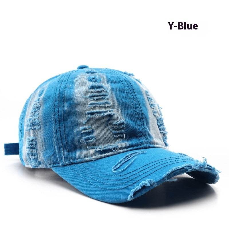 Retro Pure Color Washed Baseball Cap - Stylish UV Protection & Comfort - Buy Center