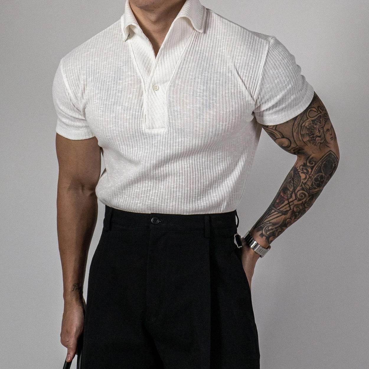 Thread Sports Polo Shirt - Short Sleeved, Solid Color Polyester, Summer Wear - Buy Center