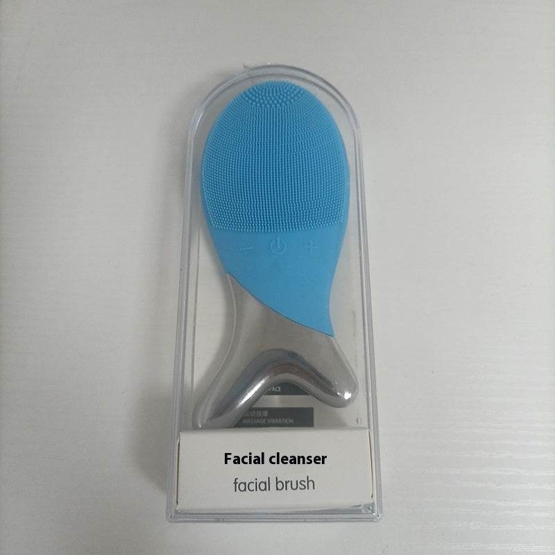 Electric Facial Cleansing Brush - Silicone Gel Inductive Massager, 4 Modes - Buy Center