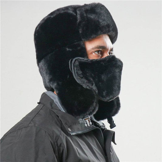 Ushanka Earmuffs Hat for Men & Women - Stylish Imitation Rabbit Fur - Buy Center