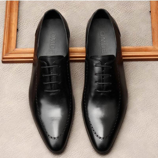 Buycenter Men's Cowhide Business Shoes - Stylish Formal Footwear - Buy Center