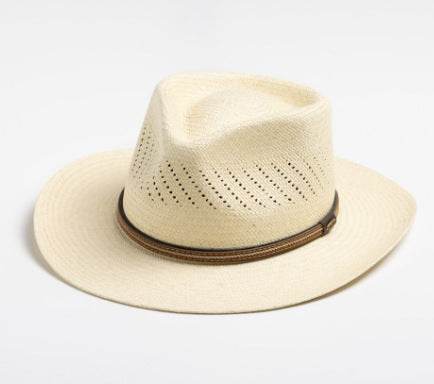 Striped Bow Flat-Brimmed Jazz Straw Top Hat - Adjustable & Stylish Sun Protection - Buy Center