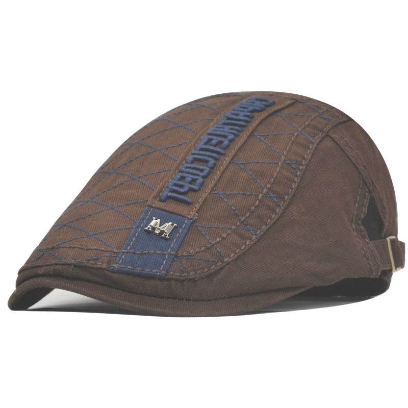 Men's Sun Protection Peaked Cap - Adjustable & Breathable Retro Style - Buy Center